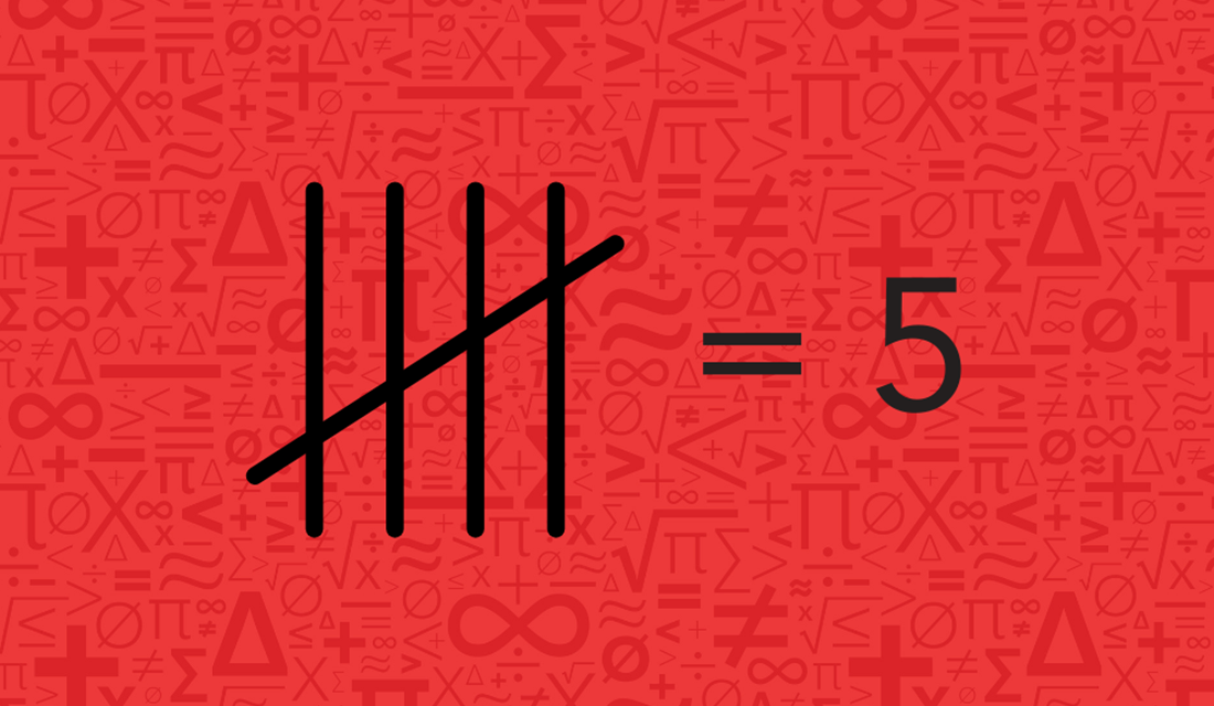 Five tally marks