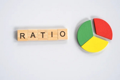Diagram illustrating steps to calculate business ratios, including formulas and examples for clarity.